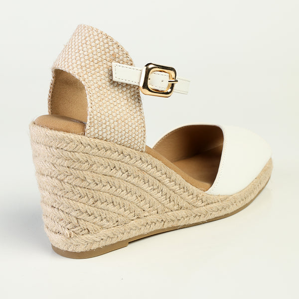 Madison Poison Wedge - White