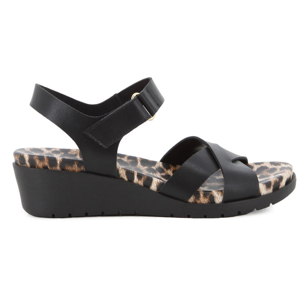 Soft Style By Hush Puppies Atiana Wedge Sandals - Black