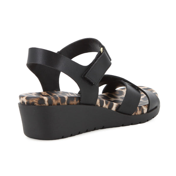 Soft Style By Hush Puppies Atiana Wedge Sandals - Black