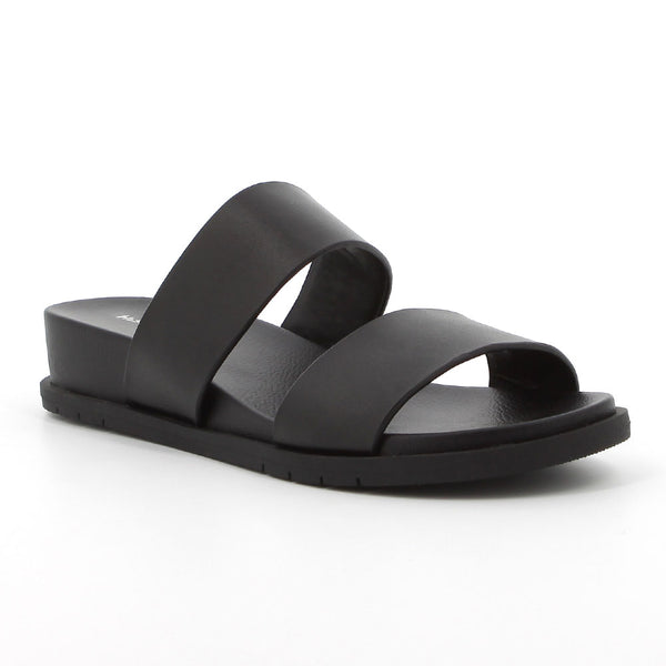 Hush Puppies Leather Edith Sandals - Black