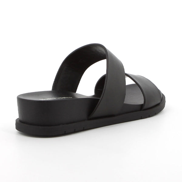 Hush Puppies Leather Edith Sandals - Black