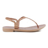 Grendha Amor Em Flor Sandal - Rose Gold Glitter