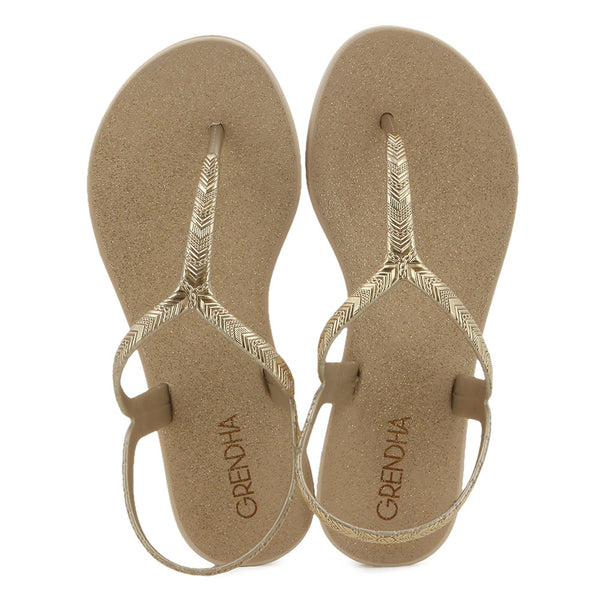 Grendha Amor Em Flor Sandal - Gold