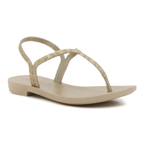 Grendha Amor Em Flor Sandal - Gold