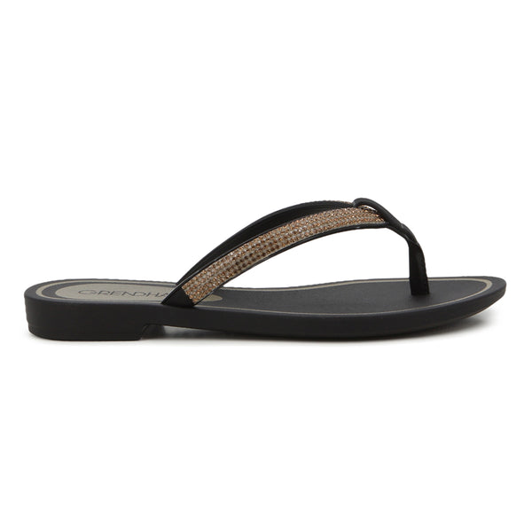 Grendha Brilho Rast Sandal - Black Brown