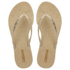 Grendha Amor Em Flor Thong Sandal - Gold Glitter
