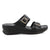 Pierre Cardin Twin Buckle Sandals - Black