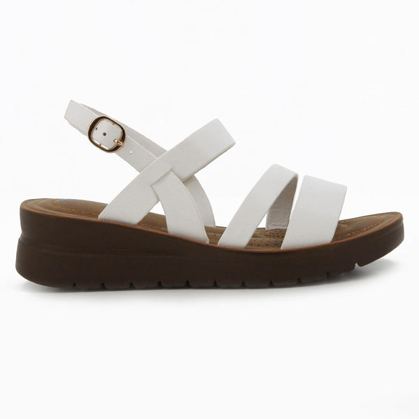 Pierre Cardin Low Wedge - White