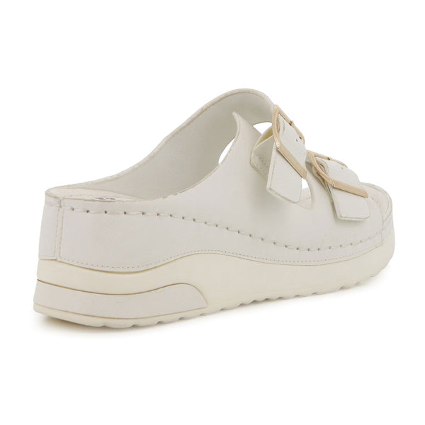 Pierre Cardin Twin Footbed Sandal - White