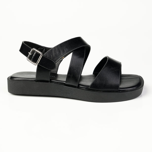 Madison Thong/Sling Sandal - Black