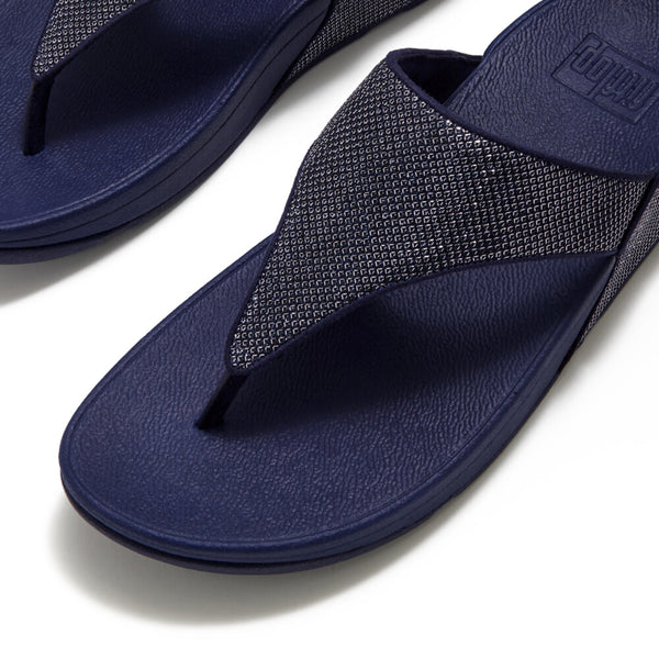 Fit Flop Lulu Textured Glitzy Sandal - Nightfall Blue