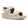 Fit Flop Lulu Adjustable Leather Sandal - Hazy Taupe