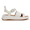 Fit Flop F-Mode Fisherman Platform Leather Sandal - Urban White