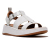 Fit Flop F-Mode Fisherman Platform Leather Sandal - Urban White