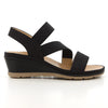 Soft Style By Hush Puppies Promise Wedge Sandals - Black