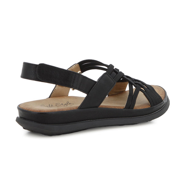 Soft Style By Hush Puppies Irewa Interlace Sandal - Black