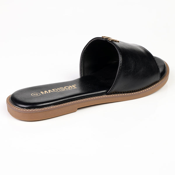 Alessio Flat Sandal - Black