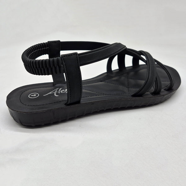 Alessio Strappy Sandal - Black