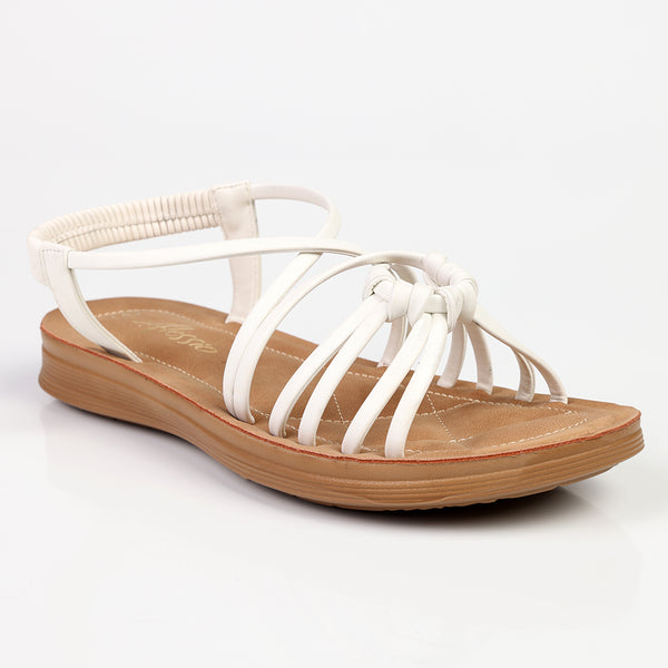Alessio Strappy Sandal - White
