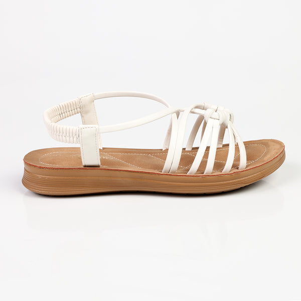 Alessio Strappy Sandal - White