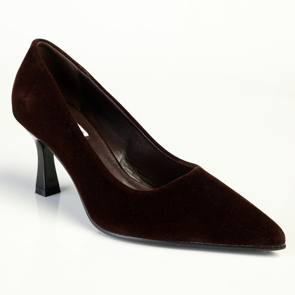Madison Quitley HourGlass Court Heel - Chocolate