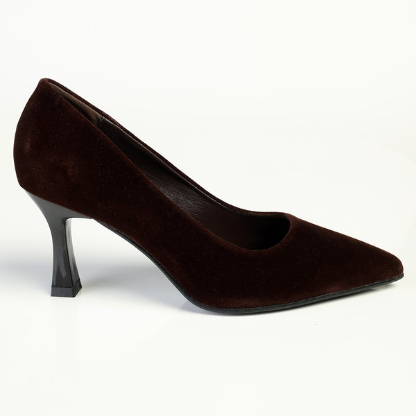 Madison Quitley HourGlass Court Heel - Chocolate
