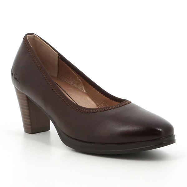 Pierre Cardin Round Toe Court - Brown