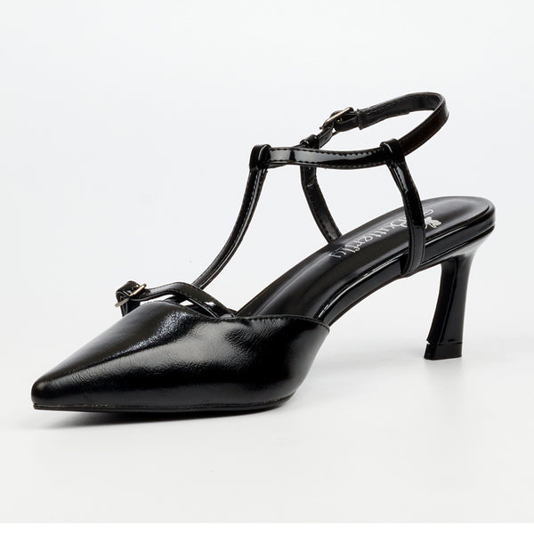 Butterfly Feet Elisha Closed Toe Slingback - Black