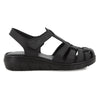 Hush Puppies Shilah Leather Closed Toe Sandal - Black