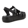 Hush Puppies Shilah Leather Closed Toe Sandal - Black