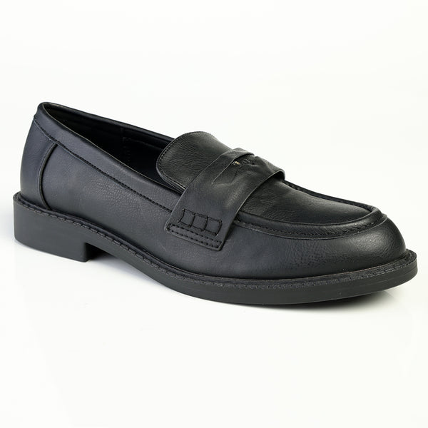 Madison Magnolia Loafer with Saddle - Black