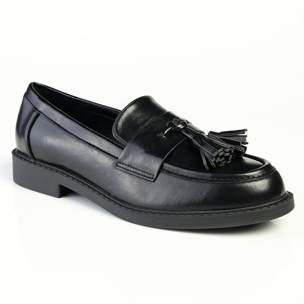 Madison Monroe Loafer with Tassle - Black