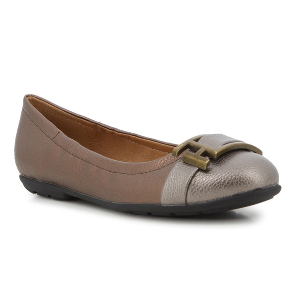 Soft Style by Hush Puppies Soft Brigitte Metal Trim Flats - Bronze