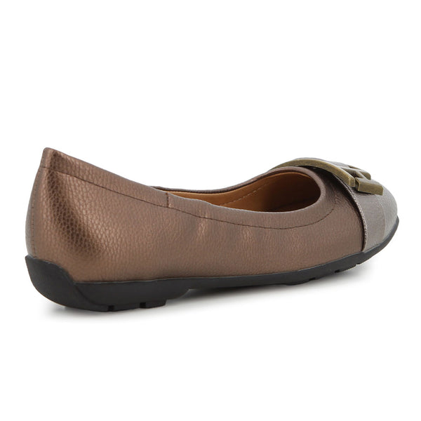 Soft Style by Hush Puppies Soft Brigitte Metal Trim Flats - Bronze