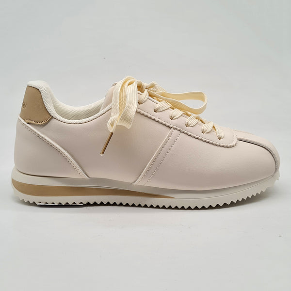 Madison Juri Lace Up Sneaker - Nude/Gold