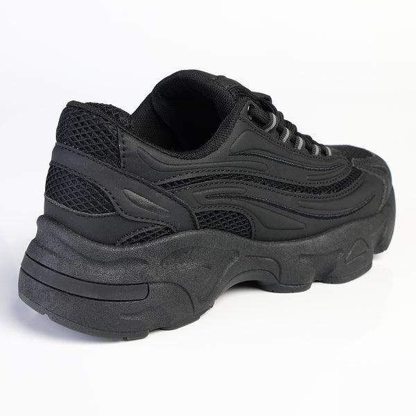 Madison Nik Fashion Sneaker - Black Mono