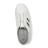 Julz Vicki Leather Sneaker - White Leopard Stripes