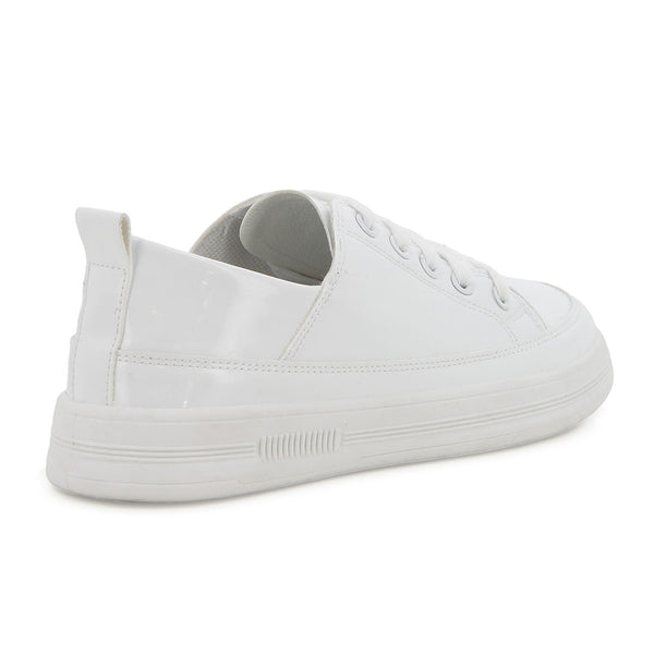 Soft Style by Hush Puppies Tavi Patent Sneaker - White