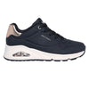 Skechers Uno Lace Up Sneaker - Black
