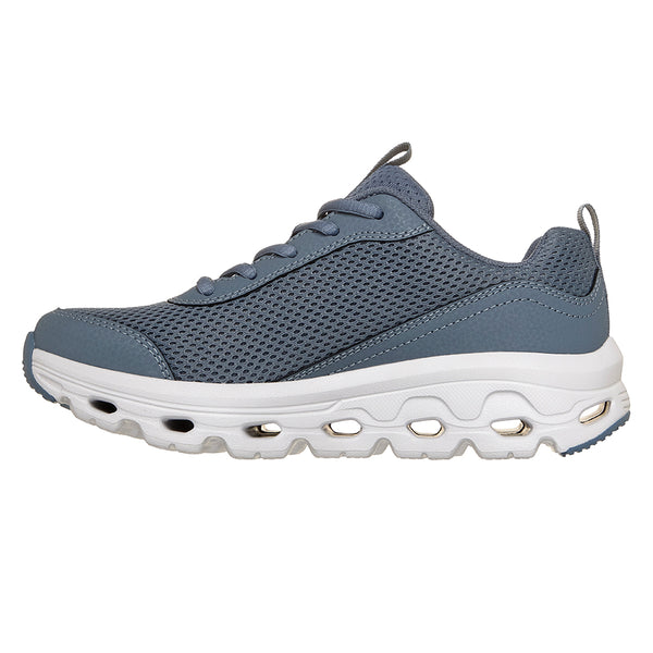 Skechers Glide Step Sneaker - Silver/ Tan