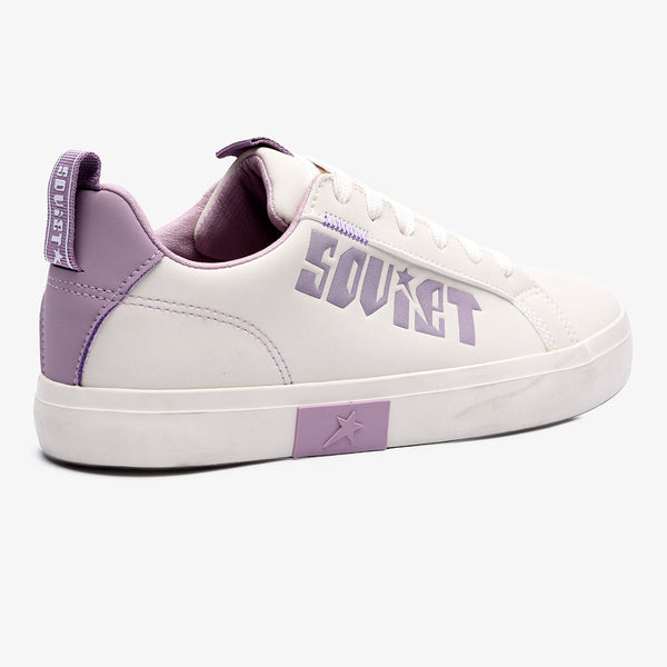 Soviet Hollywood Lace Up Sneaker - Cream/ Mauve