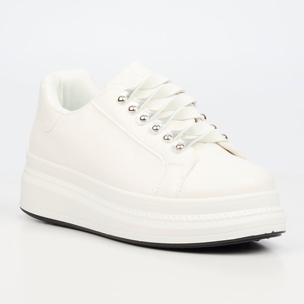 Butterfly Feet Senhora 31 Platform Sneaker - White