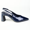Madison Odette Basic Slingback On Block Heel - Navy