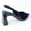 Madison Odette Basic Slingback On Block Heel - Navy