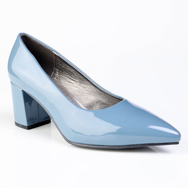 Madison Ladies Pointed Toe Formal Court - Petrol Blue