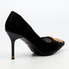 Butterfly Feet Lanelle 1 Stiletto Court With Trim - Black