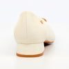 Butterfly Feet Leonore 1 Low Block Heel - White