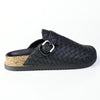 Madison Push In Clog Mule - Black
