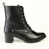 Franco Rossi Ladies Fashion Side Lace Up Boot - Black