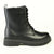 Madison Lace Up Combat Boots - Black